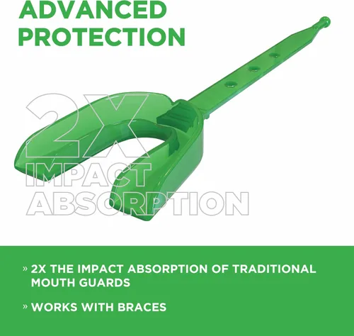 Vista 2 de Delta Dental Protector bucal deportivo con correa, aceptado por la ADA, 2 veces la absorción de impactos, funciona con aparatos ortopédicos 2X