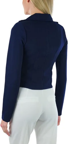 Vista 5 de ToBeInStyle Blazers de manga larga con cremallera y botones para mujer