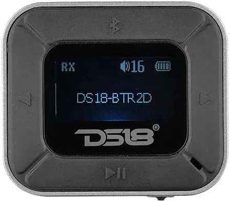 Vista 5 de DS18 BTR2D - Receptor transmisor inalámbrico Bluetooth 5.0 2 en 1 para automóvil, hogar, TV, PC, auriculares, dispositivos duales simultáneamente