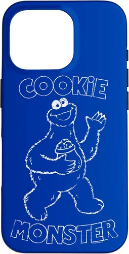 Vista 20 de Funda simple para iPhone 16 Sesame Street Cookie Monster