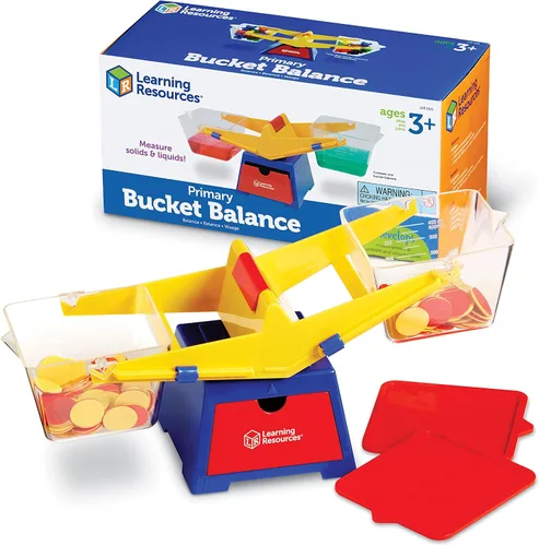 Vista 5 de Learning Resources Primary Science - Lupas jumbo con soporte (6 piezas) y balanza de balanza de balde de balde