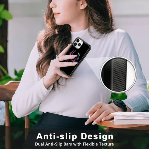 Vista 4 de Morales Punk Gwen - Funda protectora para iPhone 11 Pro, Spiderverse negro TPU a prueba de golpes, funda protectora para iPhone, linda funda