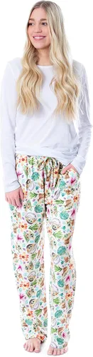 Vista 2 de Star Wars Womens' The Mandalorian The Child Tropical Sleep Pajama Pants
