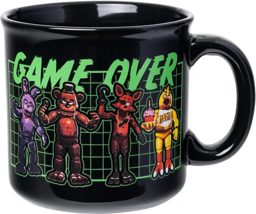Vista 31 de Silver Buffalo - Taza de cerámica de campamento de A Goofy Movie de Disney, diseño retro con Goofy, Max Goof, Roxanne y Bobby Zimmeruski, 20 onzas