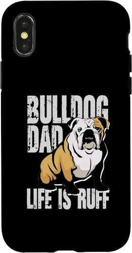 Vista 5 de iPhone 12 mini Bulldog Dad Life Is Ruff Funda propietaria de Bulldog Inglés