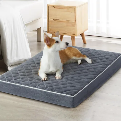 Vista 12 de WNPETHOME Camas ortopédicas XL para perros grandes, impermeables, extra grandes, con funda extraíble y lavable, cama para jaula de perro