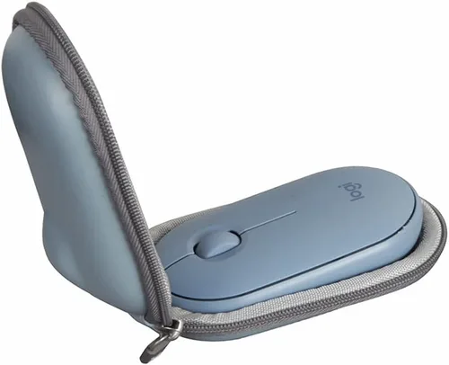 Vista 8 de Hermitshell Estuche de viaje para Logitech Pebble Mouse 2 M350s Slim Bluetooth Wireless Mouse (negro)