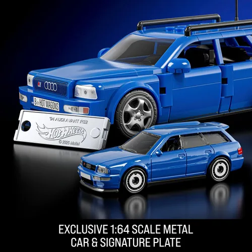 Vista 5 de Mattel Brick Shop Hot Wheels Speed Series '94 Audi Avant RS2 Juego