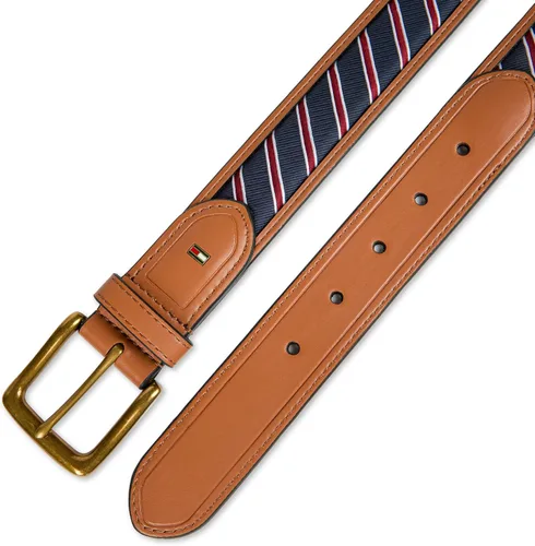 Vista 33 de Tommy Hilfiger Men's Fabric Inlay Casual Belt with Classic Harness Buckle