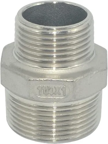 Vista 19 de 1/4" macho NPT a 1/8" hembra NPT hembra reductor/reductor buje de tubería, adaptador, buje hexagonal SS 304 de acero inoxidable