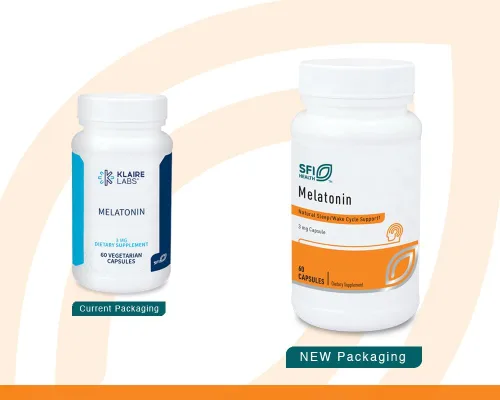 Vista 2 de Klaire Labs SFI Health Melatonina 3 miligramos - Apoyo para dormir para hombres y mujeres (60 cápsulas vegetarianas)
