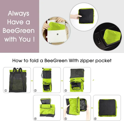 Vista 5 de BeeGreen Gym Bags for Men Women Mesh Drawstring Backpack for Swim Sports Workout Gear Gifts for Swimmers Beach Pool Wrestling Backpack Cinch Bag