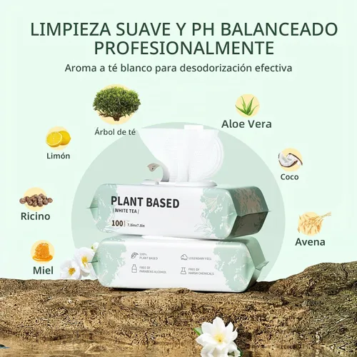 Vista 2 de IMMHABI Toallitas para mascotas para perros y gatos - Limpieza de patas