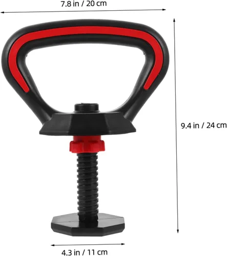 Vista 6 de Milisten Juego de mango de pesas rusas ajustables con recubrimiento de polvo ergonómico para entrenamiento de fuerza y entrenamientos de fitness