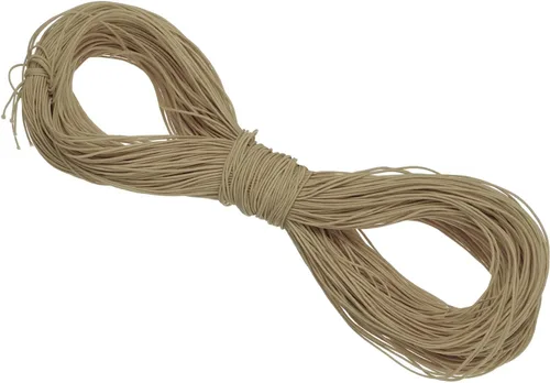 Vista 139 de PATIKIL Cuerda elástica elástica de 109 yardas (328.1 ft), cuerda elástica pesada de 0.059 in, albaricoque para manualidades, correas de gancho