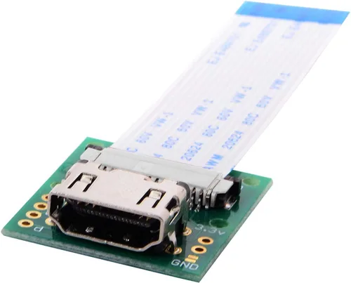 Vista 3 de cablecc Módulo de cámara Raspberry PI a HDMI tipo A macho HDTV FPC cable plano 2.0 in apto para PES001