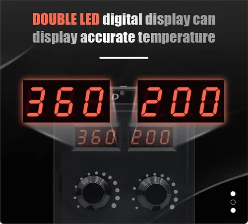 Vista 5 de Soldering Stations, =8586D Soldering Station 2 IN 1 Hot Air Gun Solder With Digital Display,10-Minute Sleep Mode For SMD Rework Tools(8586D KIT2)