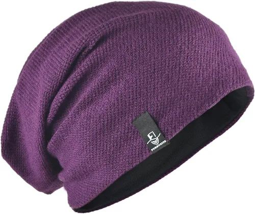 Vista 116 de FORBUSITE Gorro de punto largo holgado para hombre para verano e invierno, de gran