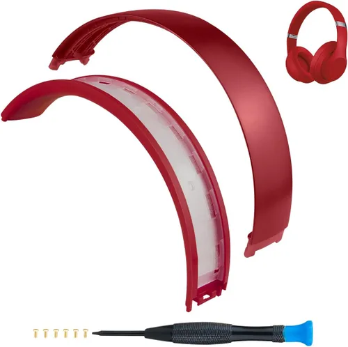 Vista 12 de SOPROM Funda de reemplazo de diadema de goma para auriculares Beats Studio 2 y Studio 3 con cable y inalámbricos, accesorios de reparación