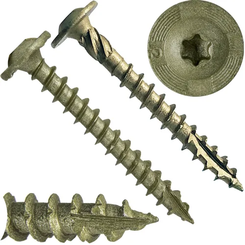 Vista 78 de Jake Sales Tornillo de retraso de construcción #14 x 1 - Tornillo de retraso estructural resistente con accionamiento Torx/Star Drive