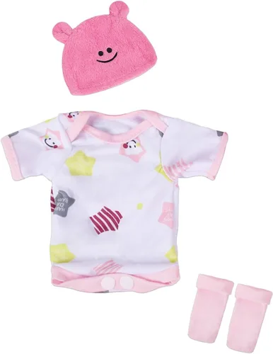 Vista 2 de CARANOVO 3 juegos de accesorios para muñecas de bebé, ropa y sombrero para muñeca de 10 pulgadas, accesorios para regalo de muñeca