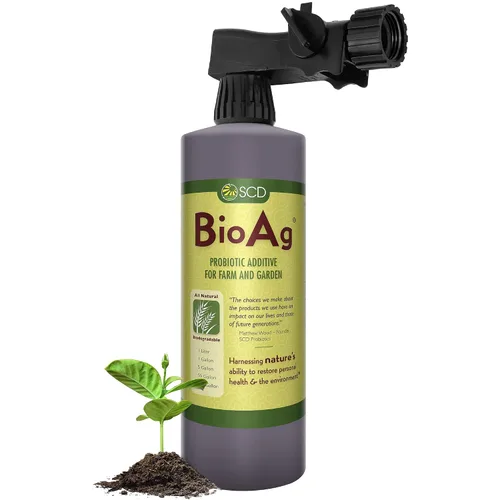 Vista 7 de SCD BioAg - Microbios orgánicos de suelo de granja y jardín, iniciador de compost con 12 cepas probióticas, súper concentrado vivo