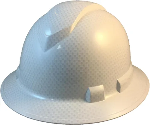 Vista 24 de Texas America Safety Company Casco duro RIDGELINE de ala completa con ajuste de perilla de 6 puntos y bolsa