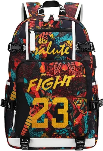 Vista 21 de Basketball Player 23 Multifunction Backpack Travel Daypacks Fans Laptop Bag For Men Wome