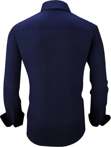 Vista 2 de Alex Vando - Camisa para hombre de manga larga con ajuste regular