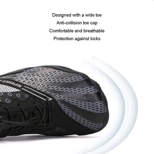Vista 4 de JUEMISSA Zapatos de correr de pie ancho para mujer, zapatos descalzos para interiores, zapatos de fitness, transpirables, antideslizantes, tenis