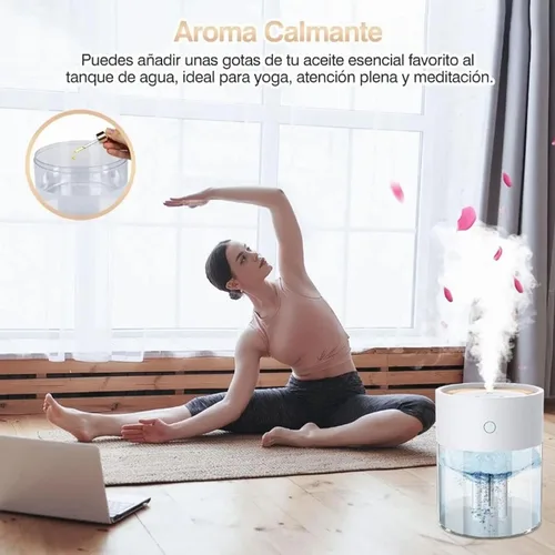 Vista 6 de Humidificadores para dormitorio, habitación grande, 2 L, difusor de aceite de llenado superior de niebla fría para guardería y plantas