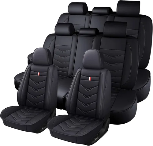 Vista 15 de Funda de asiento de auto para Dodge Durango 2002-2026, funda de cojín duradera, resistente al desgaste, impermeable, transpirable, sin olor, fundas