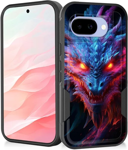 Vista 34 de Funda para Pixel 7a, resistente de doble capa híbrida de policarbonato duro de goma suave a prueba de golpes para Google Pixel 7A 6.1 pulgadas