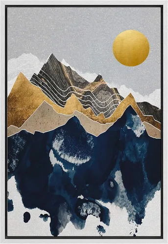 Vista 16 de SIGNFORD Lienzo enmarcado para pared, camino del desierto con cactus, naturaleza silvestre, ilustraciones modernas, arte decorativo, rústico