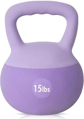 Vista 15 de DlandHome Pesas rusas para entrenamiento de fuerza, ideal para entrenamiento de cuerpo completo y entrenamiento de fuerza, mango de fácil agarre