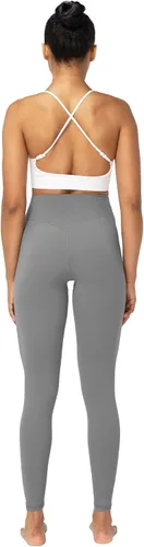 Vista 6 de Sunzel Nunaked Leggings de entrenamiento para mujer, con control de abdomen, compresión para entrenamiento, gimnasio, yoga, sin costura frontal
