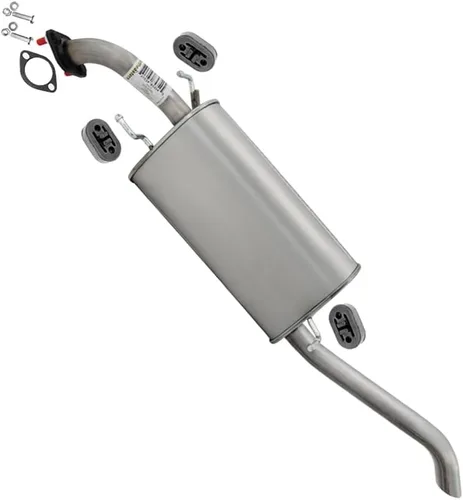 Vista 16 de Northeastern Exhaust Kit de sistema de escape de tubo delantero, resonador y silenciador de acero inoxidable compatible con Chevrolet Aveo5