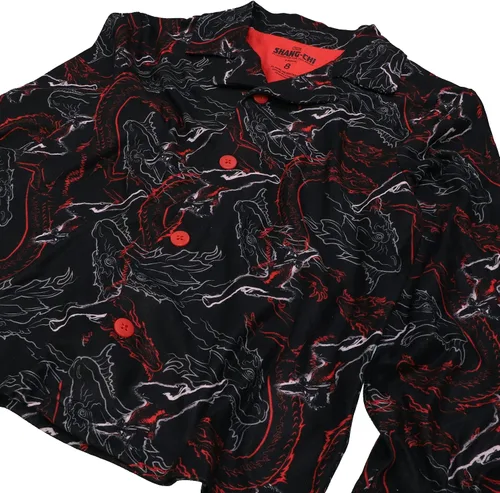 Vista 3 de Marvel The Avengers Shang-Chi Spider-Man - Conjunto de pijama de 2 piezas de ajuste holgado