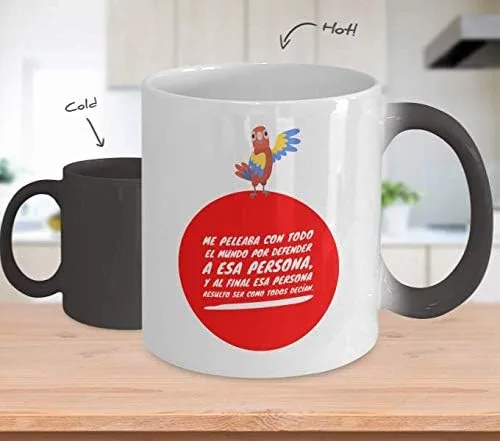 Vista 2 de Regalo para amigos Taza de cafe para hermana/o Perfecto regalo para graduados, profesionales y estudiantes Vaso con afirmaciones positivas