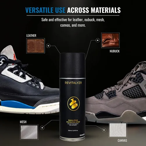 Vista 4 de Spray protector de zapatos – Spray protector de gamuza premium, impermeable y protector de manchas para zapatos y tenis, aerosol de tela repelente
