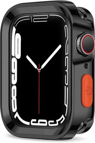 Vista 14 de Estuche Resistente Compatible con Apple Watch Case 41mm 40mm Series 9/8/7/6/5/4/SE3/2/1, Funda Protectora Amortiguadora de TPU Flexible y Suave