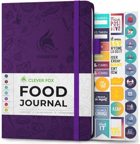 Vista 29 de Clever Fox Diario de Comida de Bolsillo - Diario de Comidas Diario, Planificador de Comidas para Llevar un Control de Calorías y Nutrientes