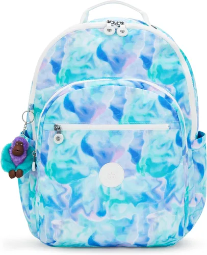 Vista 65 de Mochila Kipling Seoul extra grande para laptop de 17", Grande True Blue Tonal 2