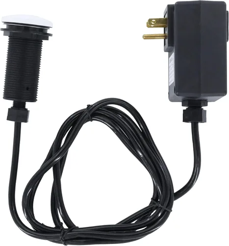 Vista 13 de Danco Interruptor de aire de montaje superior para trituradores de basura con longitud de rosca extendida en parte trasera mate (12037)