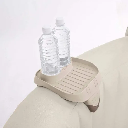 Vista 8 de Intex Asiento antideslizante para bañera de hidromasaje (paquete de 4) con portavasos y bandeja de refrigerio