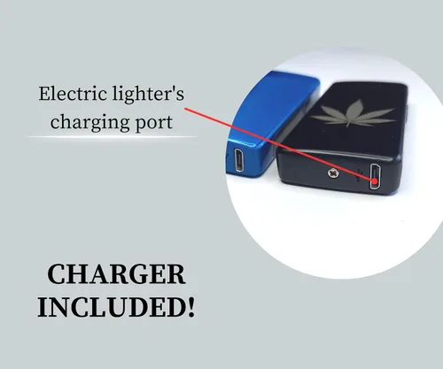 Vista 3 de Encendedor eléctrico de doble arco, recargable, USB, resistente al viento, de plasma, sin llama, para hombres