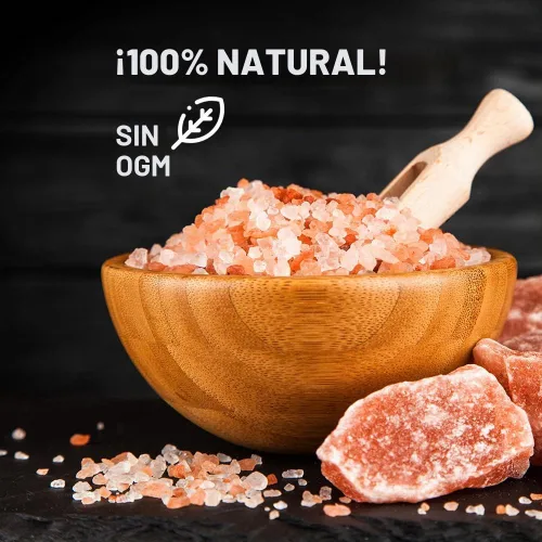 Vista 6 de Sal rosa del Himalaya gourmet premium, grano grueso, 1 libra