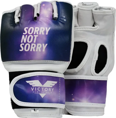 Vista 2 de Guantes de boxeo para mujer, de piel sintética, sin dedos, para kickboxing, sparring, muay thai y bolsa pesada