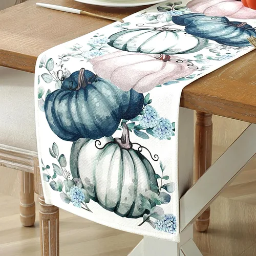 Vista 10 de Decoración de Granja Camino de Mesa Bohemio con Macramé, Elegante Camino de Mesa de Café Beige Marrón 48 Pulgadas de Largo, Decoración Rústica