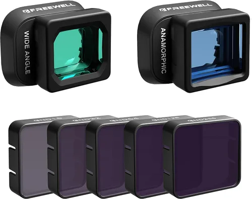 Vista 6 de Freewell All Day-6Pack ND16, ND32, ND64, ND128, ND256, ND1000 Compatible con Mini 4 Pro, Óptica de Color Neutral, Tecnología GimbalSafe